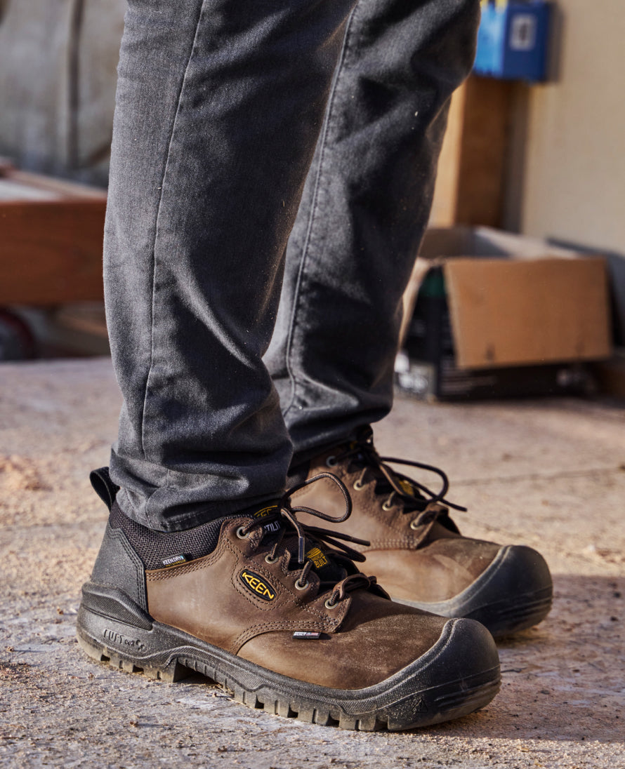 Men's Independence Oxford Waterproof Shoe (Carbon Toe)  |  Dark Earth/Black - Image 9